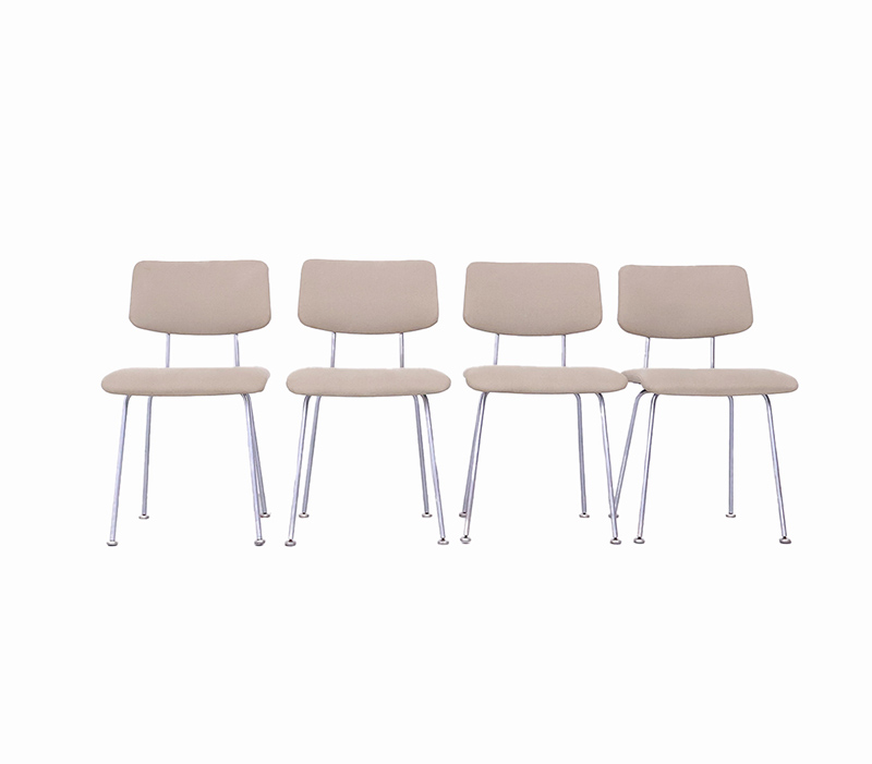 gispen 263grijs16 Vintage design : Vintage Gispen stoelen model 1263, A.R. Cordemeijer 1960
