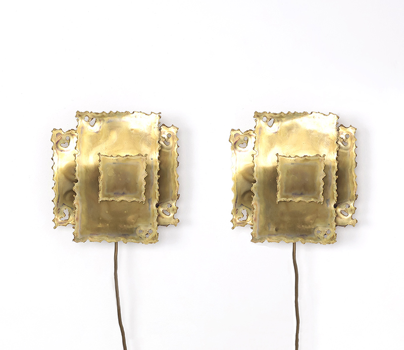 holmsorensenwand13 Set Holm Sorensen messing wandlampjes jaren 60Deens wand lamp, hanglamp, aage Holm sorensen, jaren 60, Vintage lamp, brutalist lamp, vintage wandlamp,  jaren 60, messing lamp.