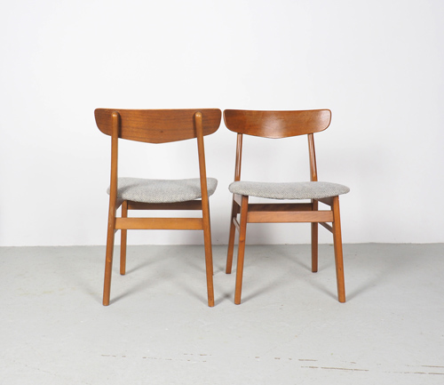 motor Meerdere last Set van 2 Deens design vintage stoelen
